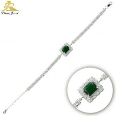 Gümüş Zirkon Taşlı Bilezik / Bileklik